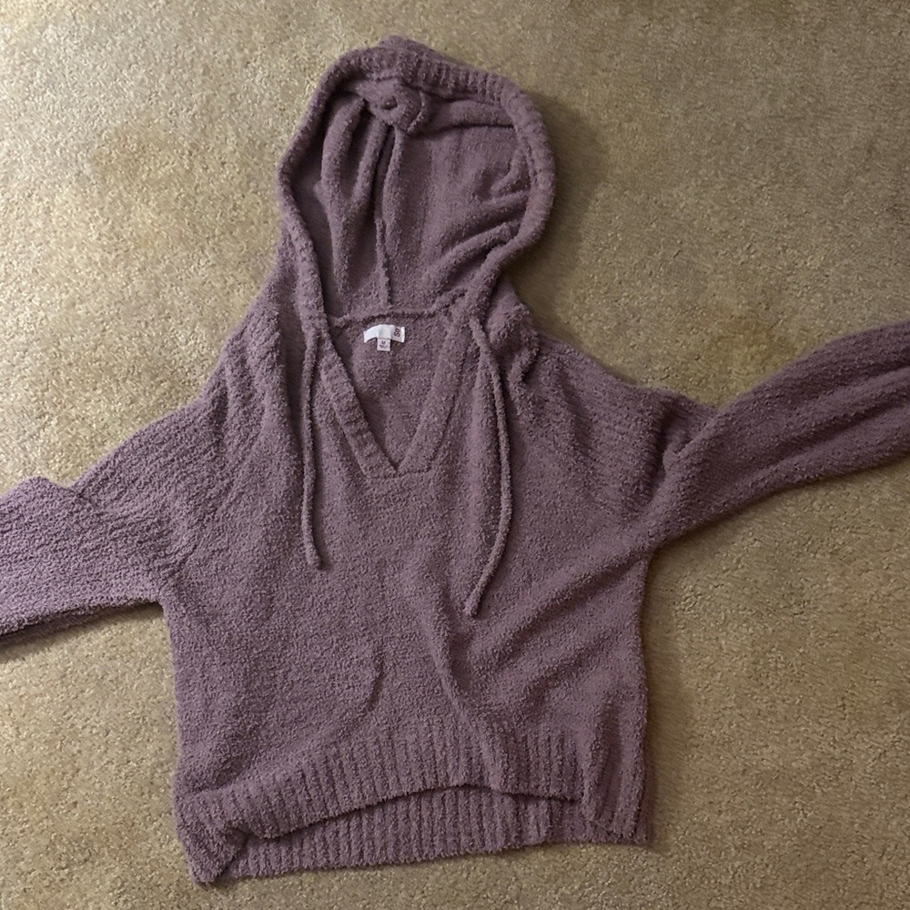 SO Women's V-Neck Mauve Sweater